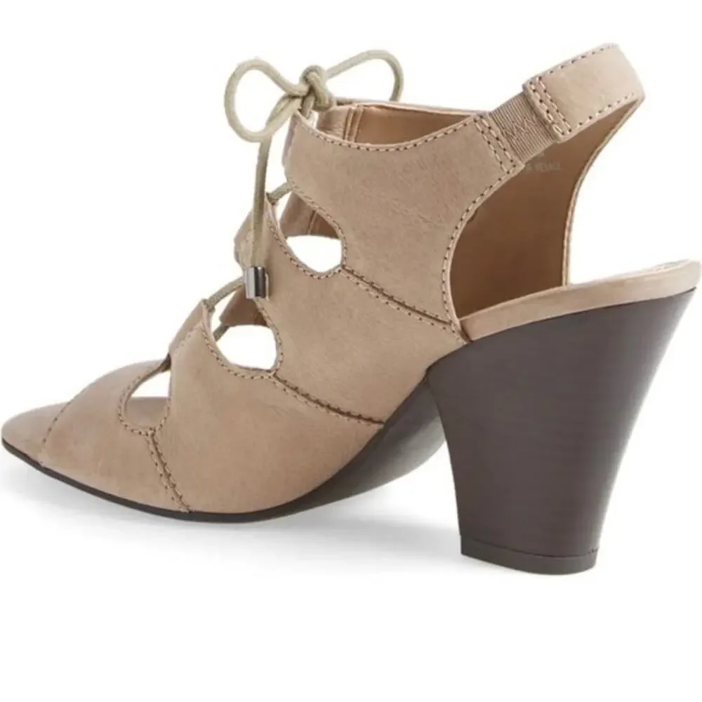 Franco Sarto Talia Lace-Up Slingback Sandals 8.5 - Picture 11 of 11